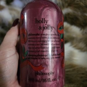 Philosophy holly & jolly shampoo, shower gel, & bubble bath